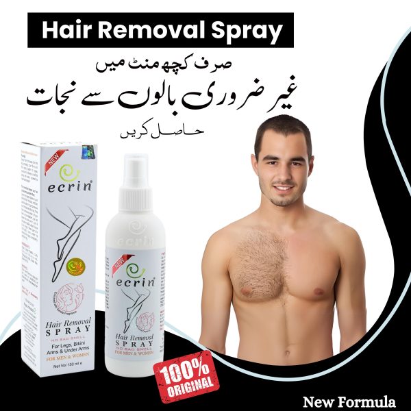 Ecrin Hair Remover Spray – The Original For man and Women