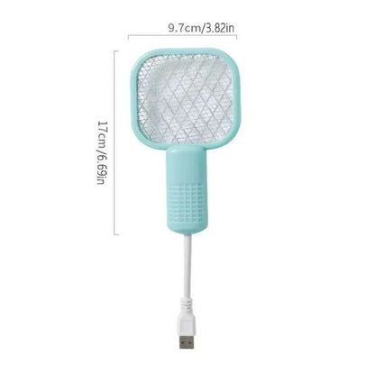 Electric Mosquito Racket, Rechargeable Summer Fly Swatters Trap, Mosquito Swatter Light Sharp