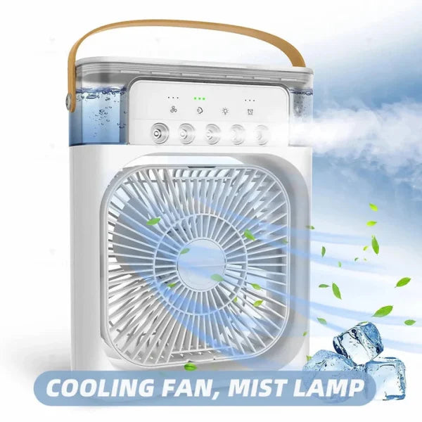 Portable Air Conditioner Fan  With Led Night Light,  And Humidifier Function